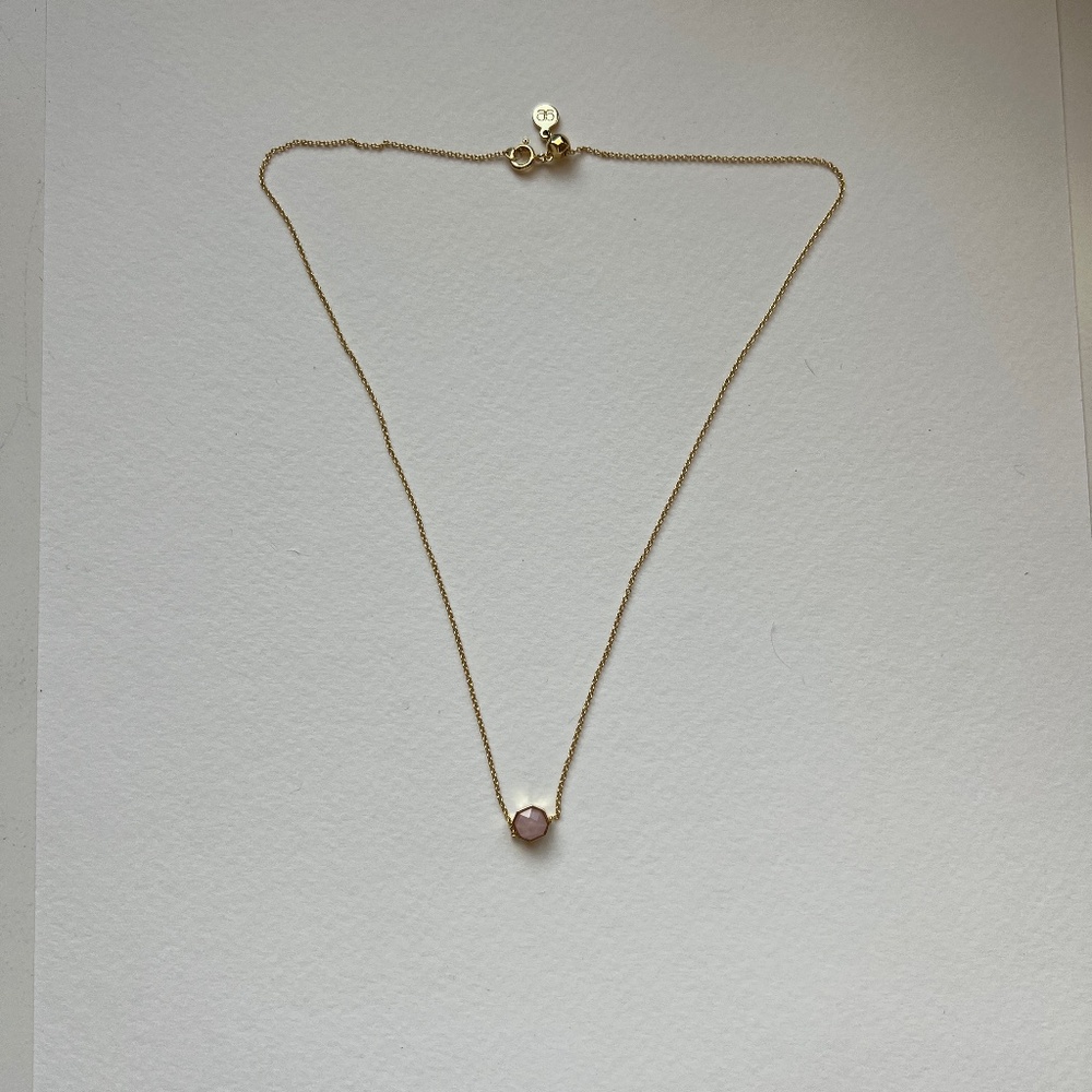 Gorjana Rose Quartz Power Gemstones Necklace